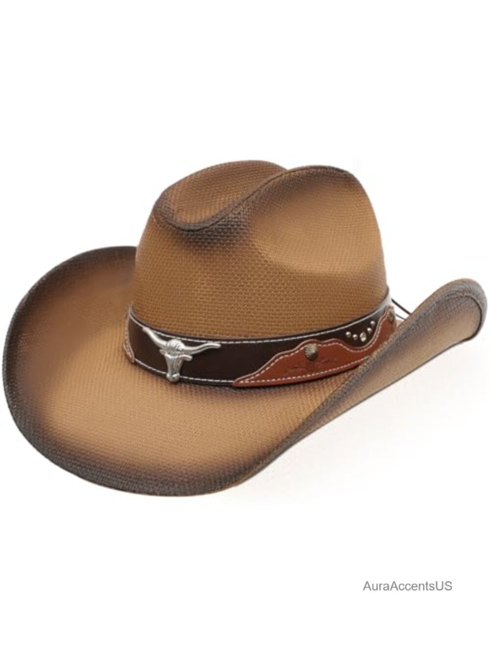 Straw Cowboy Hat Wide Brim Shapeable Western Unisex
